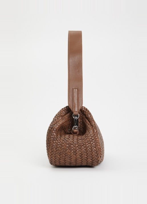 MaxMara Pasticcino M handtas van schapenleer met afneembare schouderriem - detail 3 bruin