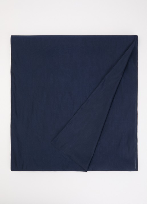 MaxMara Sjaal in zijdeblend 210 x 48 cm  - voorkant ultramarine-003