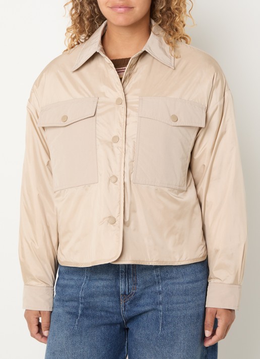 MaxMara Sughero reversible gewatteerd jack met waterafstotende coating