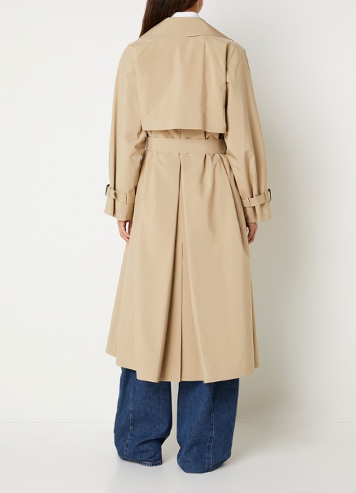MaxMara Trenchcoat met strikceintuur - achterkant 2 beige