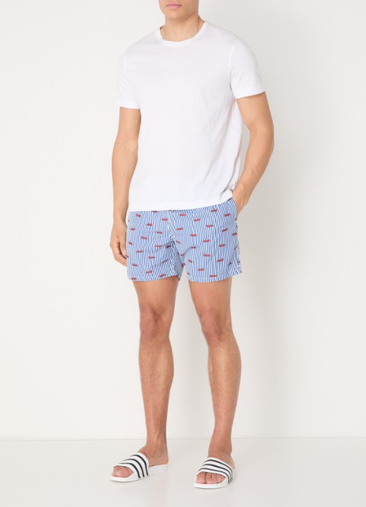 MC2 Saint Barth Lighting zwemshorts met print - voorkant 3 blauw