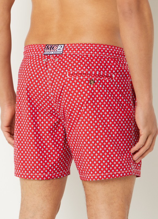 MC2 Saint Barth Lighting zwemshorts met print - achterkant 2 rood