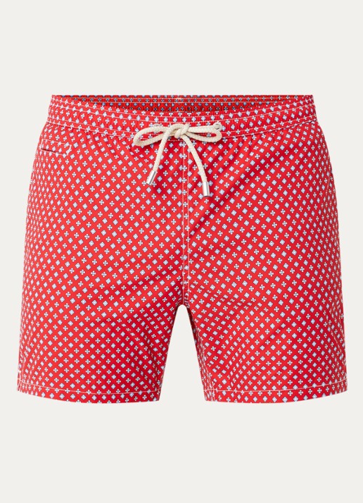 MC2 Saint Barth Lighting zwemshorts met print - voorkant 3 rood