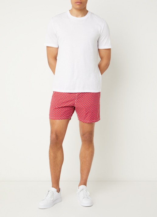 MC2 Saint Barth Lighting zwemshorts met print - voorkant 4 rood