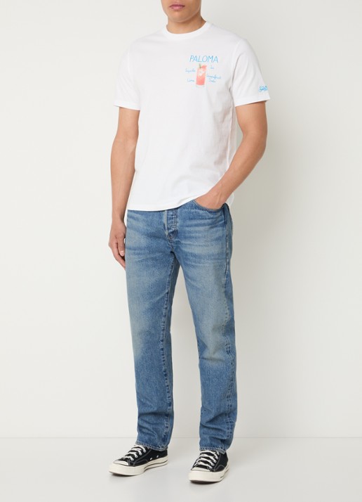 MC2 Saint Barth Paloma T-shirt met print - voorkant 3 wit