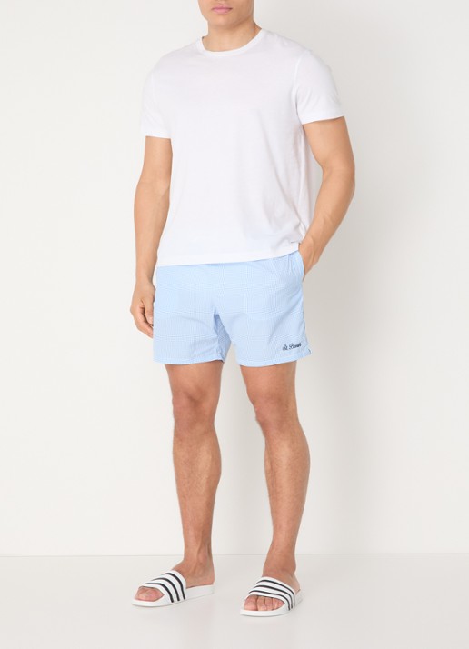 MC2 Saint Barth Patmos zwemshorts met print - voorkant 3 blauw