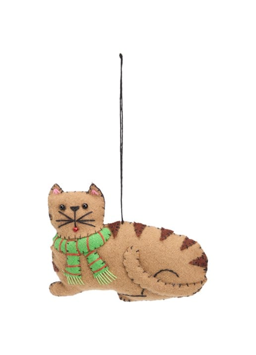 Meander Kat met sjaal 8 cm