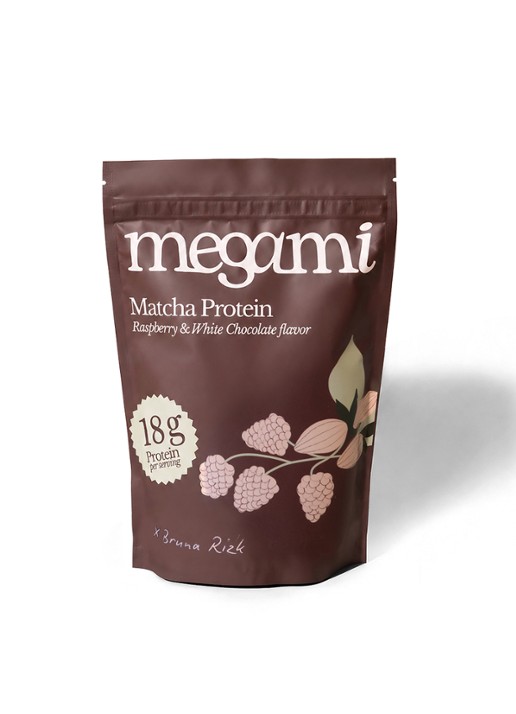 MEGAMI Protein Raspberry Witte Chocola matcha