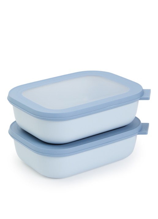 Mepal Cirqula vershouddoos set van 2 - voorkant blauw