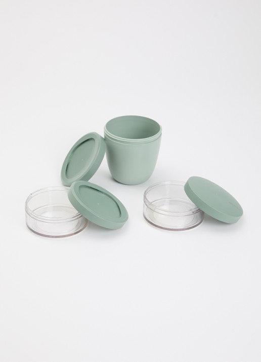 Mepal Ellipse lunchpot 3-delig - voorkant 2 lindegroen