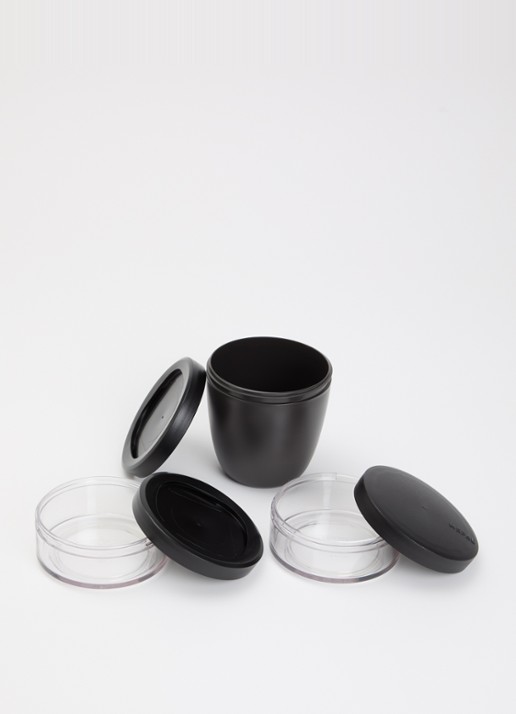 Mepal Ellipse lunchpot 3-delig - voorkant 2 zwart