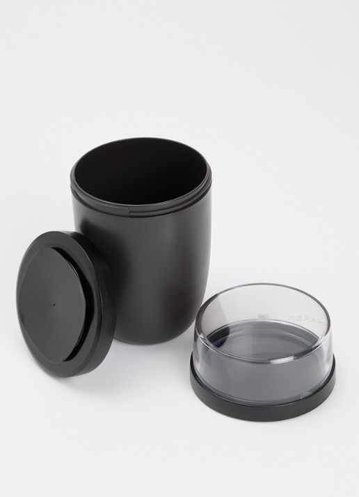 Mepal Ellipse lunchpot XL - voorkant 2 zwart