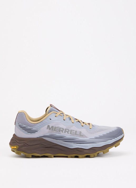 Merrell Agility Peak 6 sneaker van mesh met logo - voorkant staalblauw