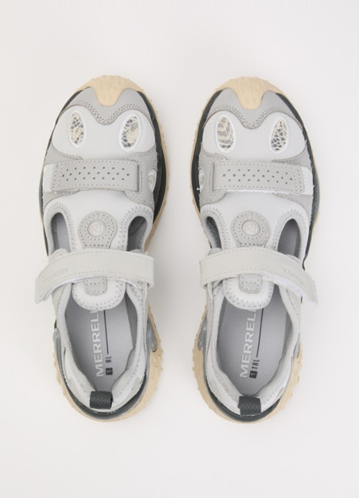 Merrell Cham Redux Sieve sneaker met leren details - detail 3 grijs