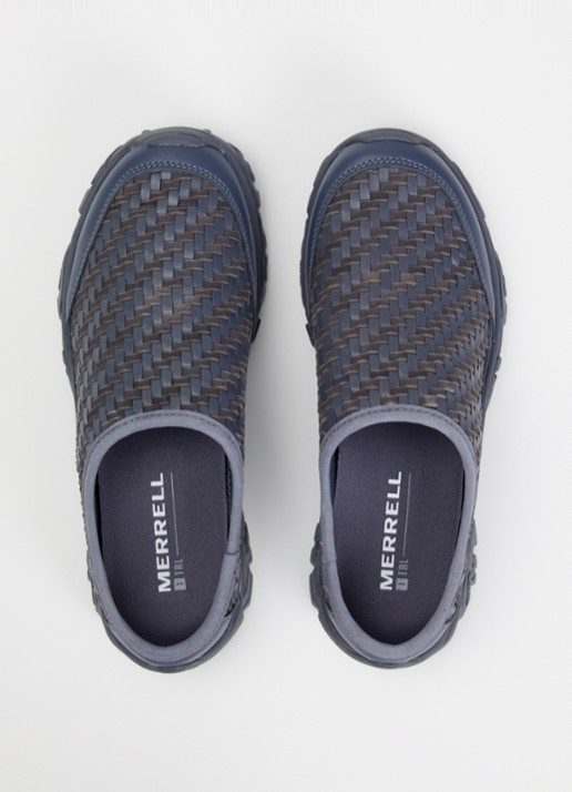 Merrell Moab 2 Slide muiltje van leer - detail 2 indigo