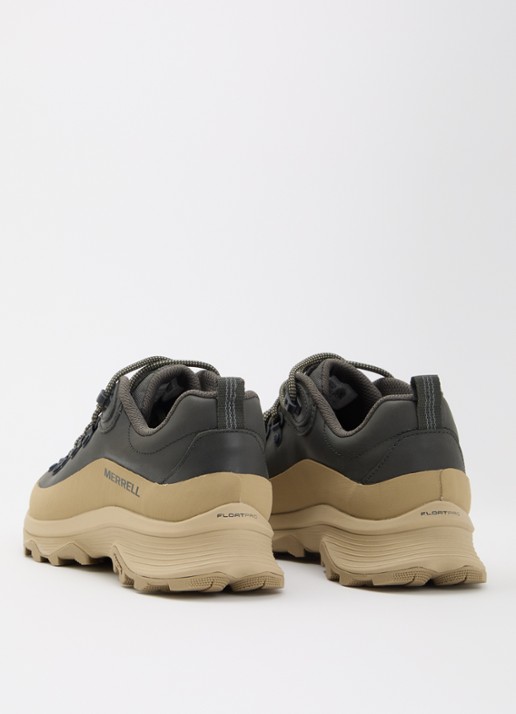 Merrell Ontario Speed sneaker van leer - achterkant bronsgroen