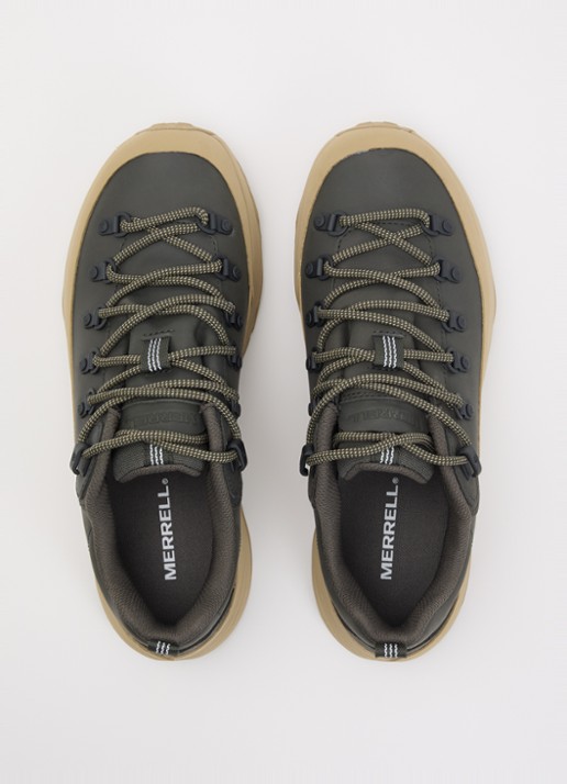 Merrell Ontario Speed sneaker van leer - detail 4 bronsgroen