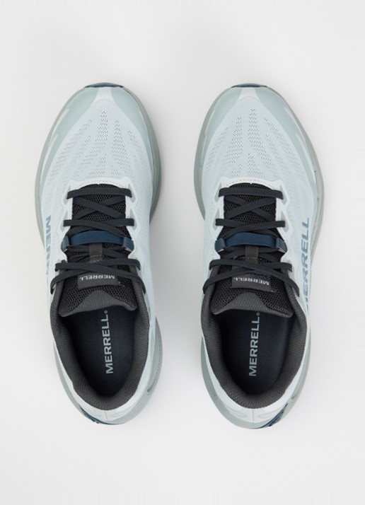 Merrell ProMorph sneaker van mesh - detail 6 staalblauw