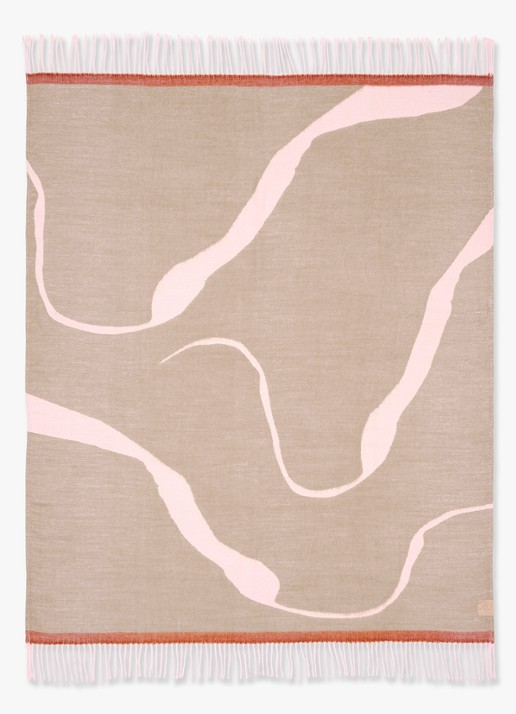 Mette Ditmer Gallery plaid170 x 125 cm - voorkant lichtbruin