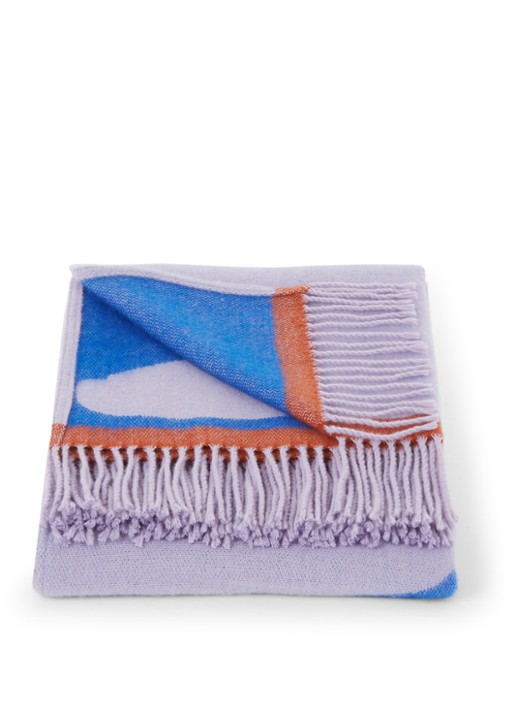 Mette Ditmer Gallery plaid170 x 125 cm - voorkant lila