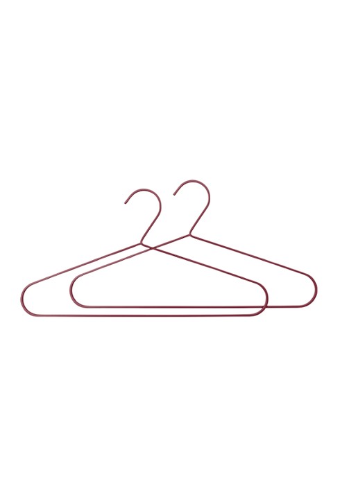 Mette Ditmer Hang-It kledinghanger set van 2 - voorkant 6 bordeauxrood