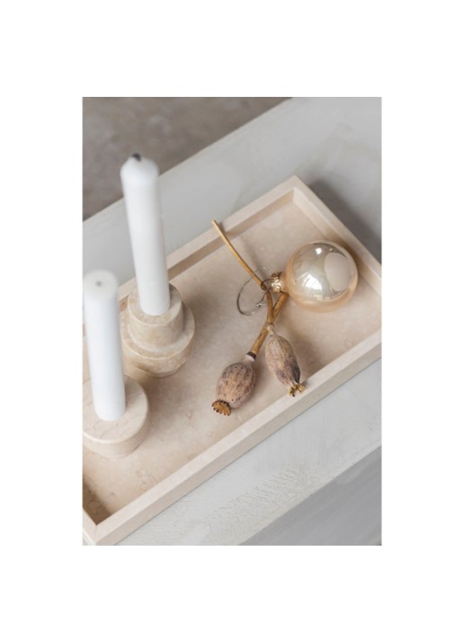 Mette Ditmer Marble opbergschaal van marmer 31 x 16 cm - detail 5 zand