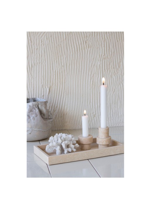 Mette Ditmer Marble opbergschaal van marmer 31 x 16 cm - voorkant 2 zand