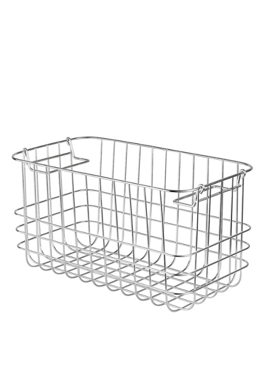 Mette Ditmer Store-It opbergmand 31 x 16 cm - voorkant 3 zilver