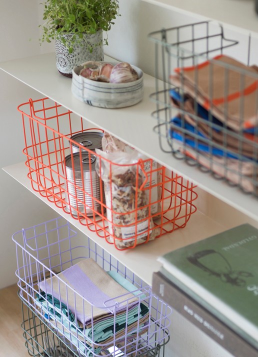 Mette Ditmer Store-It opbergmand 31 x 16 cm - detail 4 oranje