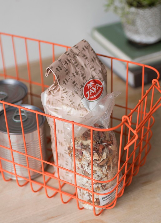 Mette Ditmer Store-It opbergmand 31 x 16 cm - voorkant 2 oranje