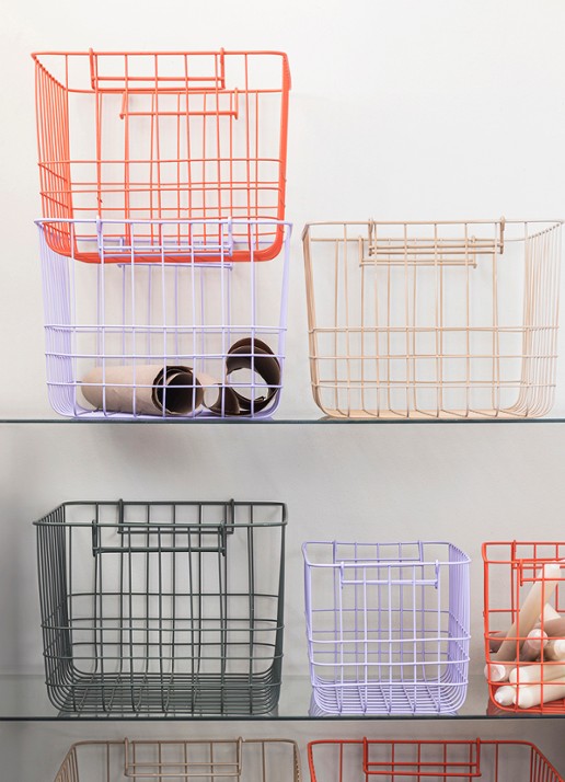 Mette Ditmer Store-It opbergmand 37 x 20 cm - detail 6 oranje