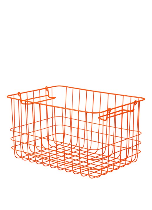 Mette Ditmer Store-It opbergmand 37 x 20 cm - voorkant oranje