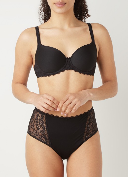 Mey Amorous voorgevormde spacer bh met kant - voorkant 4 zwart