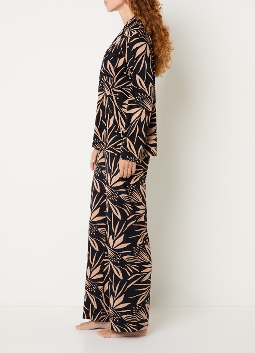 Mey Pyjamaset met print - voorkant 4 zwart