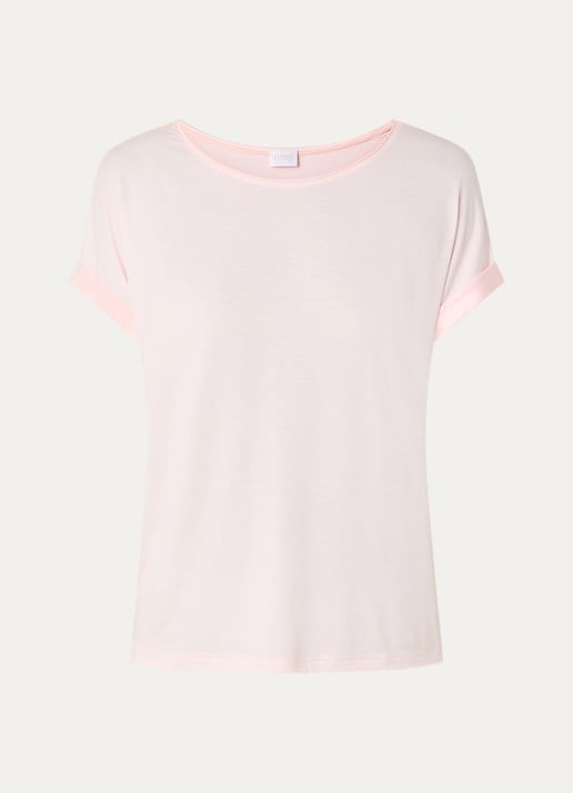Mey Pyjamatop met ronde hals - voorkant 3 roze