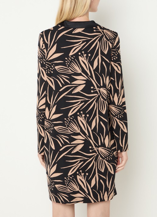 Mey Slipdress met print - achterkant 2 zwart