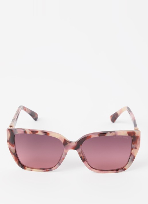 Michael Kors Acadia zonnebril gepolariseerd MK2199 - detail roze