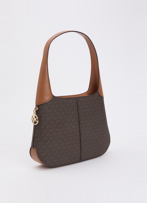 Michael Kors Alice schoudertas met logoprint - achterkant 5 bruin