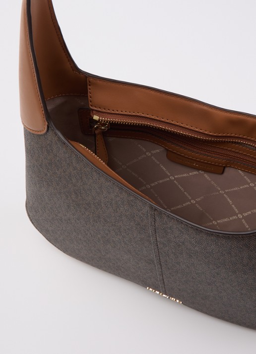 Michael Kors Alice schoudertas met logoprint - detail 2 bruin