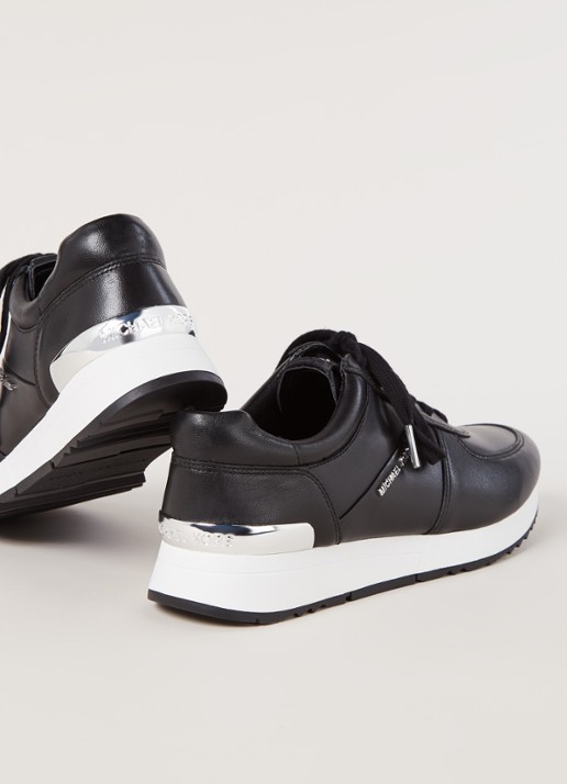 Michael Kors Allie sneaker van leer - detail 3 zwart