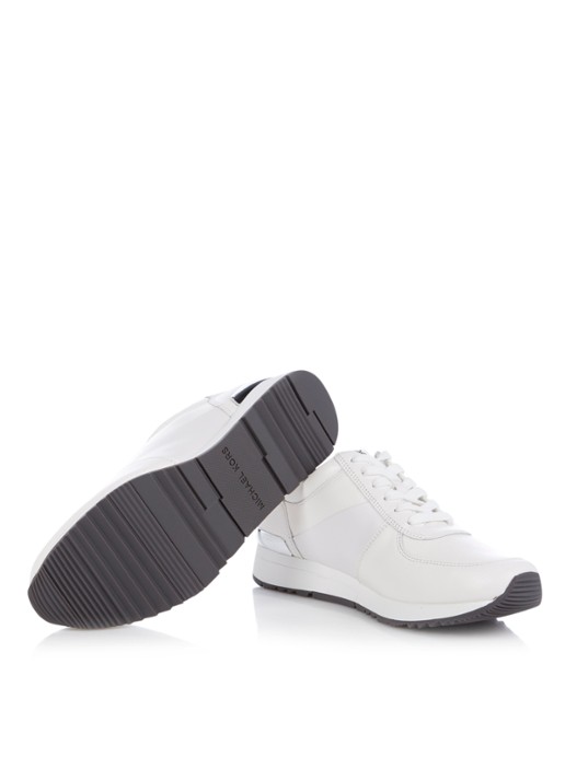 Michael Kors Allie sneaker van leer - detail 5 wit