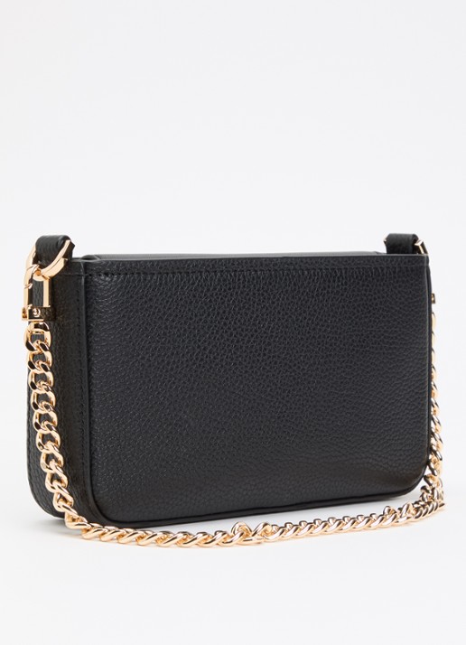 Michael Kors Bryant crossbodytas van leer met afneembare schouderriem - achterkant 5 zwart