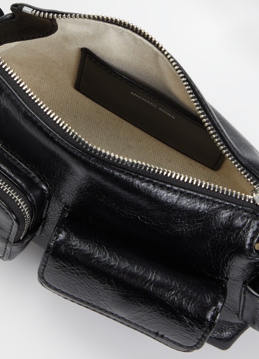 Michael Kors Dakota crossbodytas met logoprint en structuur - detail 4 zwart