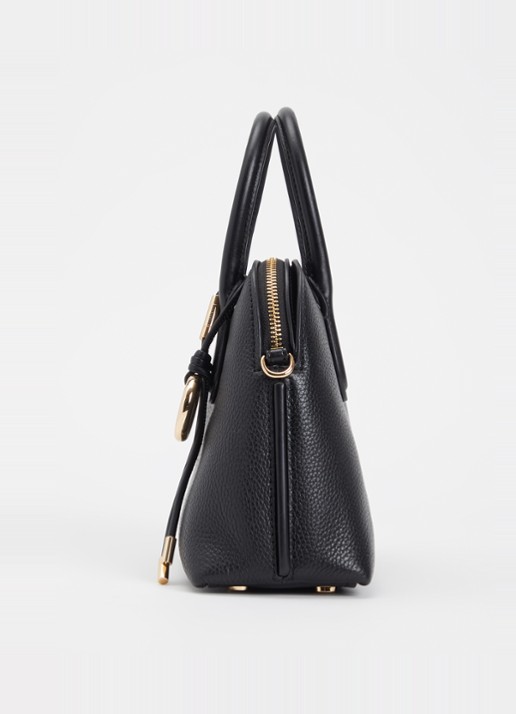Michael Kors Freddie Medium handtas met tasbedel en afneembare schouderriem - detail 2 zwart