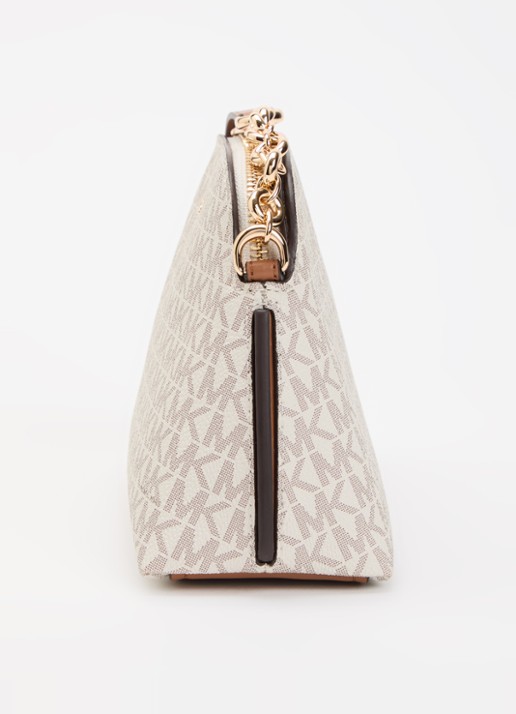 Michael Kors Freddie Small crossbodytas met logoprint - detail 3 creme