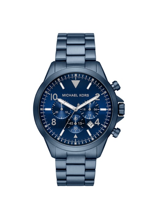 Michael Kors Gage Horloge MK8829 - voorkant 3 blauw