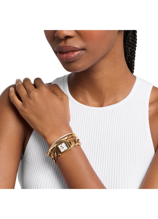 Michael Kors Georgie horloge en armbanden set van 3 MK7655SET - detail 4 goud