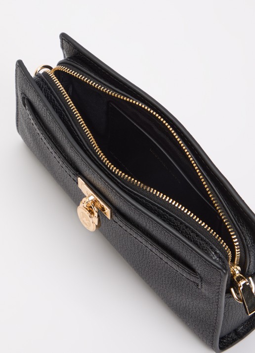 Michael Kors Hamilton clutch met afneembare schouderriem - detail 4 zwart