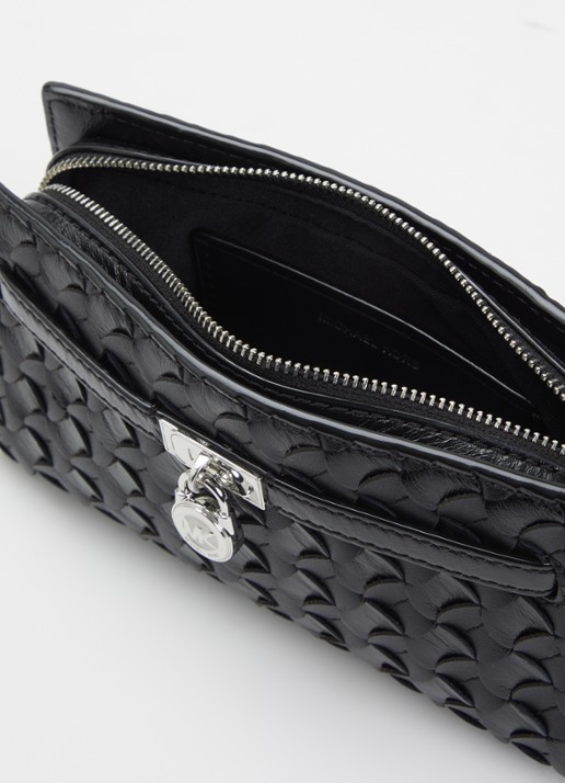 Michael Kors Hamilton Moderne XS schoudertas met gevlochten detail - detail 3 zwart