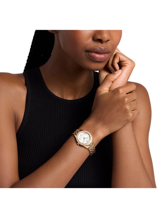 Michael Kors Harlowe horloge MK7651 - detail 3 goud